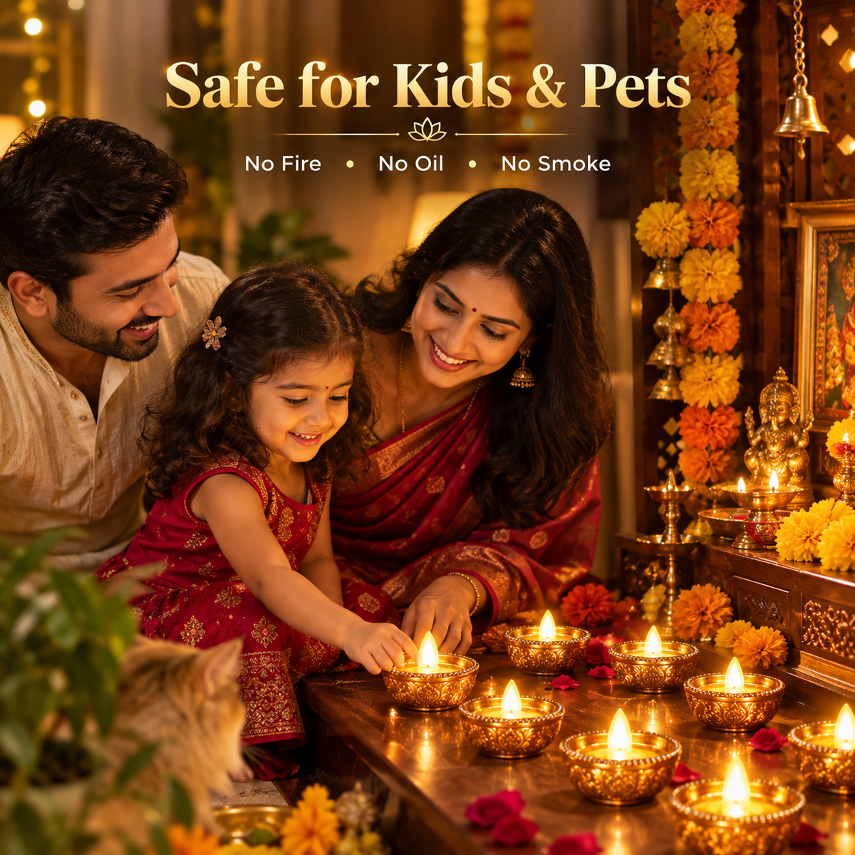 Magic Water Sensor Diya – Pack of 12