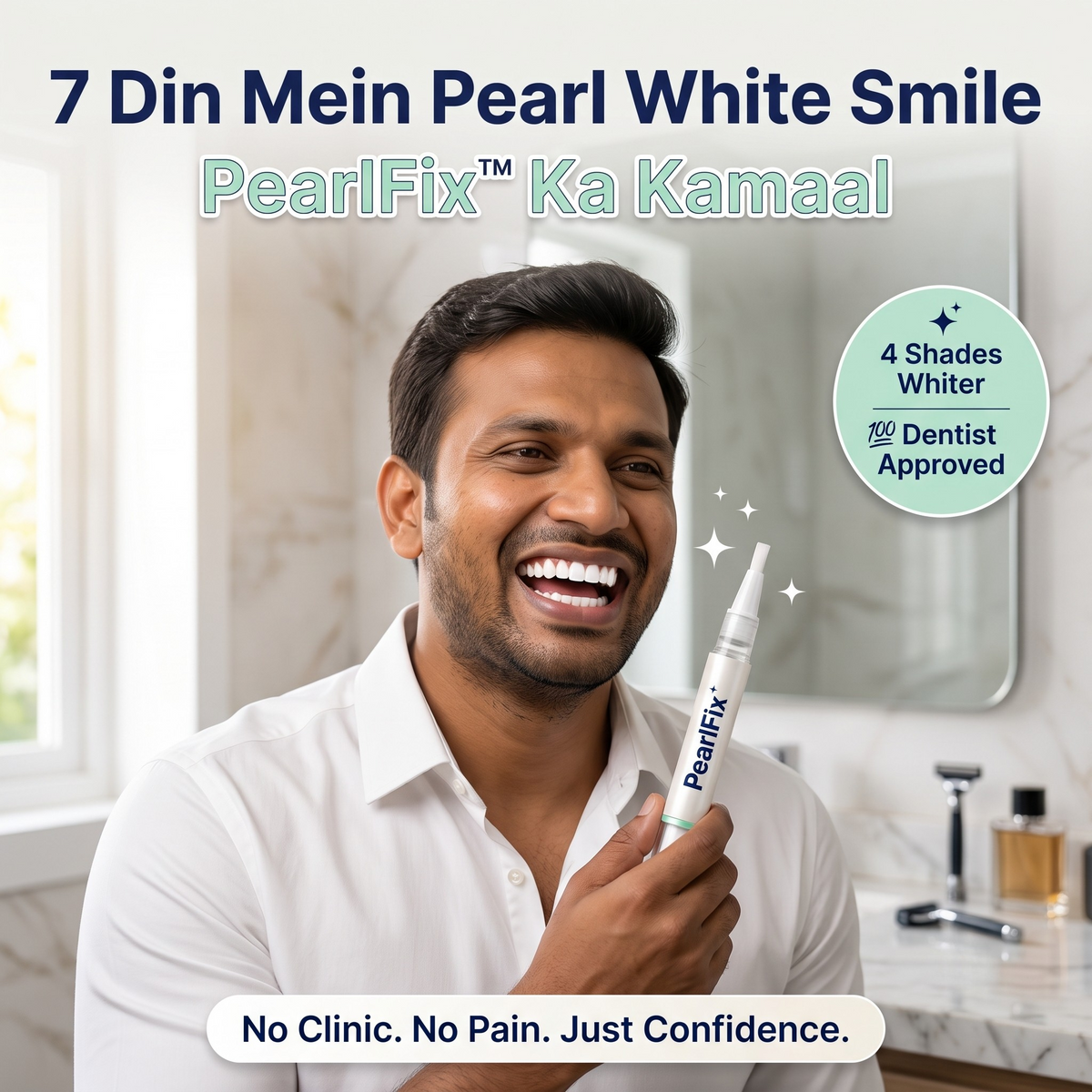 PearlFix™ Teeth Whitening Gel Instant Yellow Stain Remover