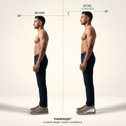 Look 2 Inches Taller Instantly Invisible Insoles with All-Day Cushion Comfort