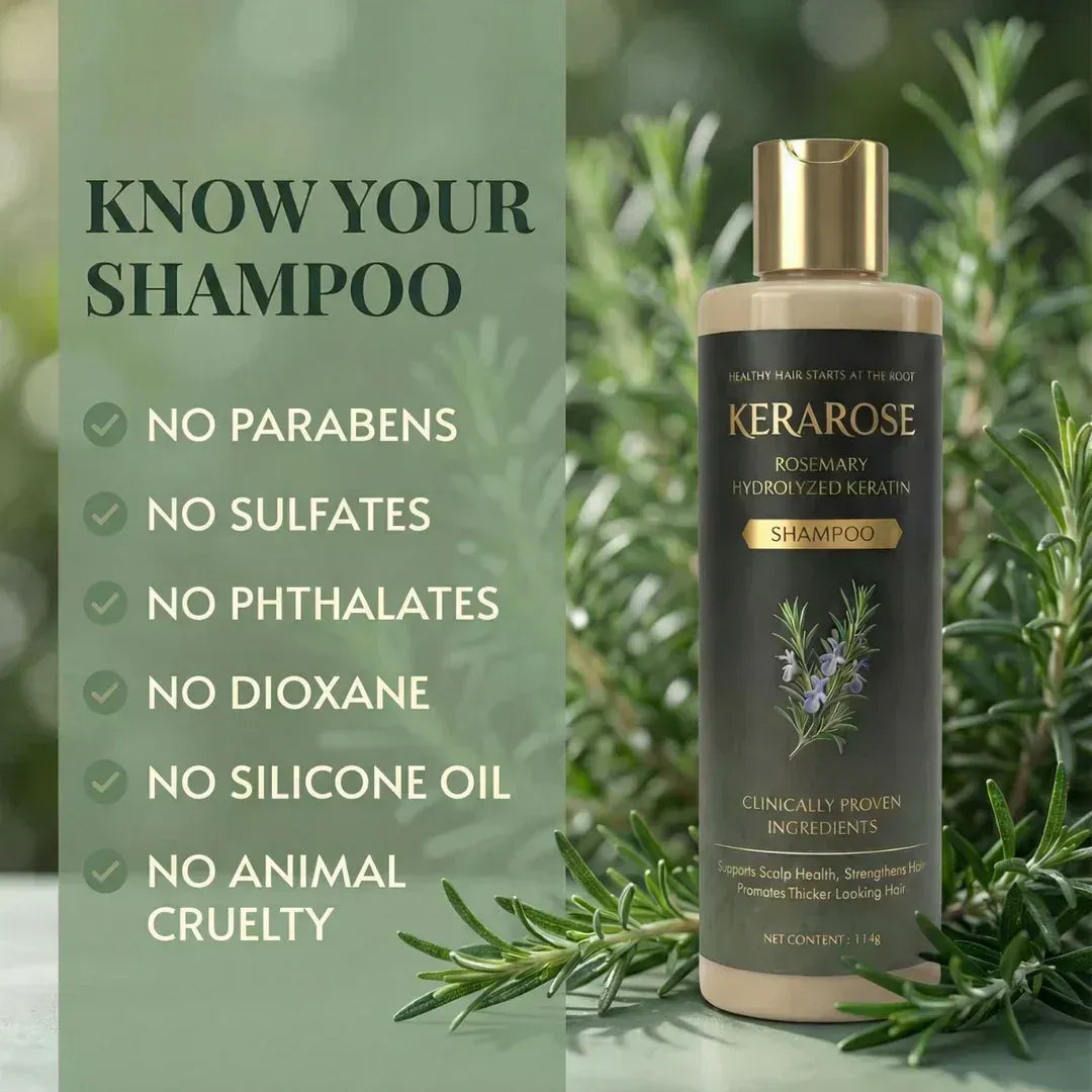 Kerarose Rosemary Shampoo For Hair Growth (MALE & FEMALE)