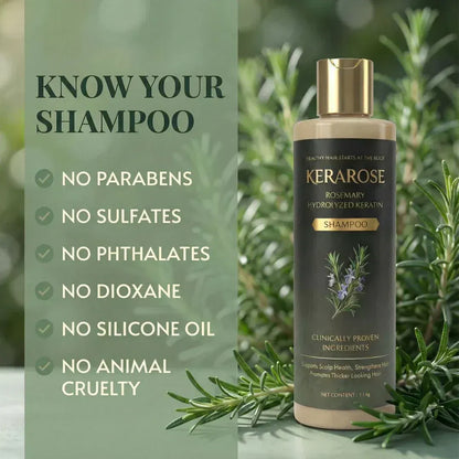 Kerarose Rosemary Shampoo For Hair Growth (MALE & FEMALE)